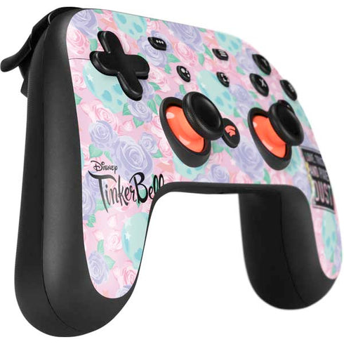 Disney Tinker Bell Love Trust and Pixie Dust Google Stadia Controller Skin