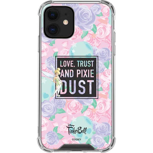 Disney Tinker Bell Love Trust and Pixie Dust iPhone 12 Mini Clear Case