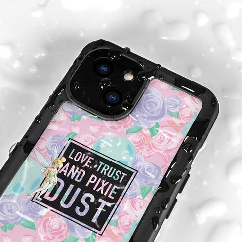 Disney Tinker Bell Love Trust and Pixie Dust iPhone 13 Mini Waterproof Case