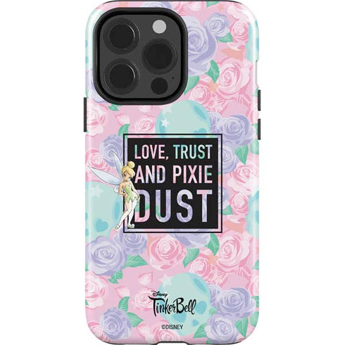 Disney Tinker Bell Love Trust and Pixie Dust iPhone 15 Pro Impact Case