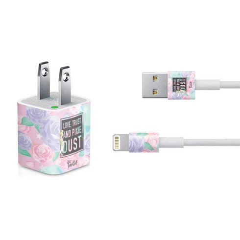 Disney Tinker Bell Love Trust and Pixie Dust iPhone Charger (5W USB) Skin