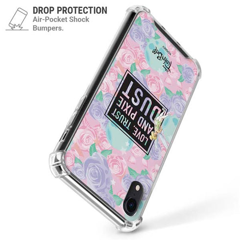 Disney Tinker Bell Love Trust and Pixie Dust iPhone XR Clear Case