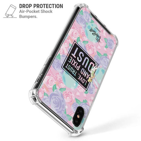 Disney Tinker Bell Love Trust and Pixie Dust iPhone XS Max Clear Case