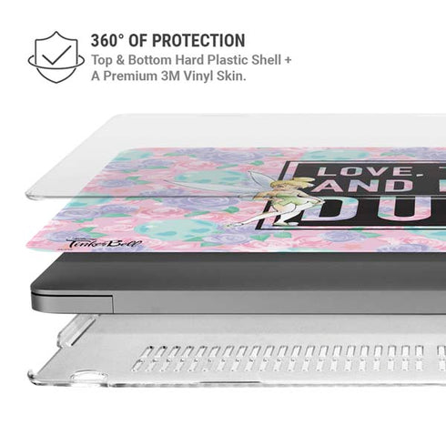 Disney Tinker Bell Love Trust and Pixie Dust MacBook Pro 16in (2021-25) Case plus Skin