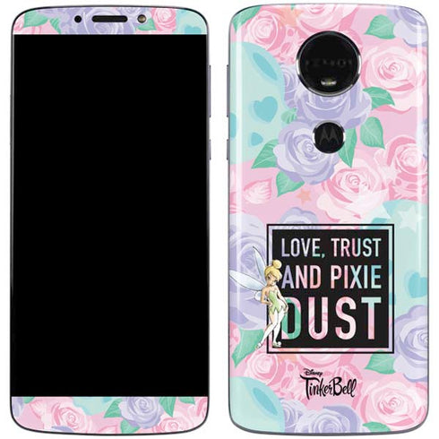 Disney Tinker Bell Love Trust and Pixie Dust Moto E5 Plus Skin