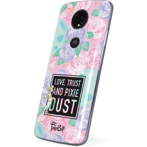 Disney Tinker Bell Love Trust and Pixie Dust Moto E5 Plus Skin