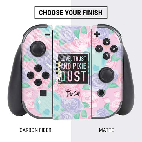 Disney Tinker Bell Love Trust and Pixie Dust Nintendo Switch Bundle Skin