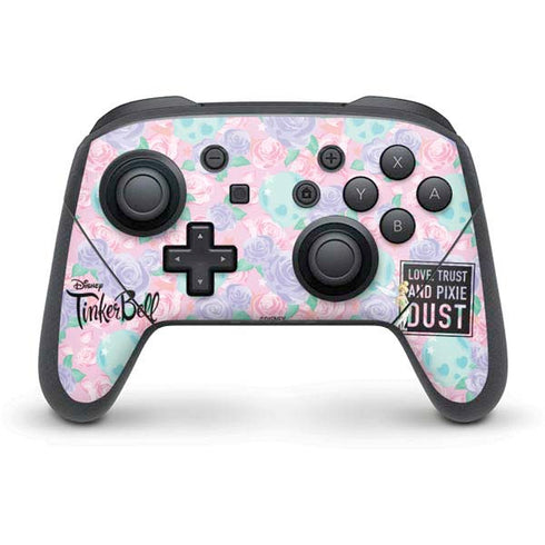Disney Tinker Bell Love Trust and Pixie Dust Nintendo Switch Pro Controller Skin
