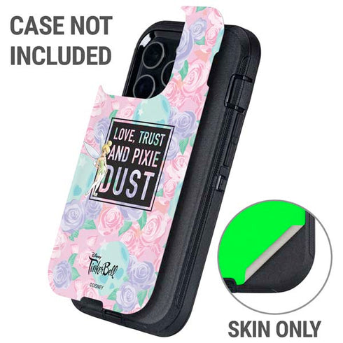 Disney Tinker Bell Love Trust and Pixie Dust Otterbox Defender iPhone Skin