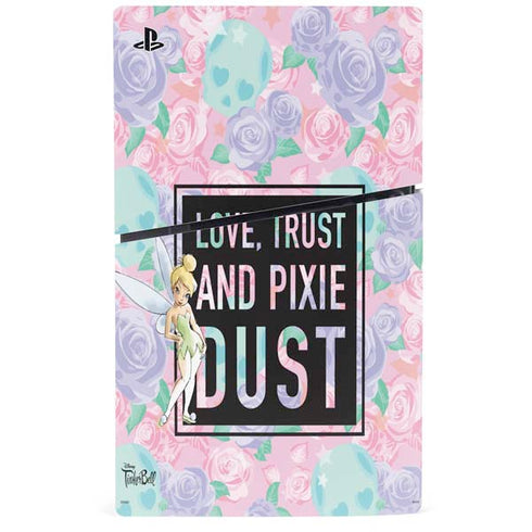 Disney Tinker Bell Love Trust and Pixie Dust PS5 Slim Disk Console Skin