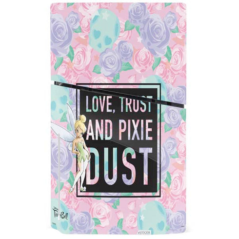 Disney Tinker Bell Love Trust and Pixie Dust PS5 Slim Disk Console Skin