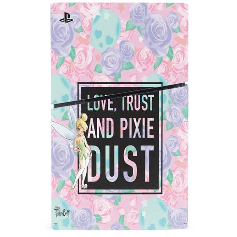Disney Tinker Bell Love Trust and Pixie Dust PS5 Slim Digital Edition Console Skin