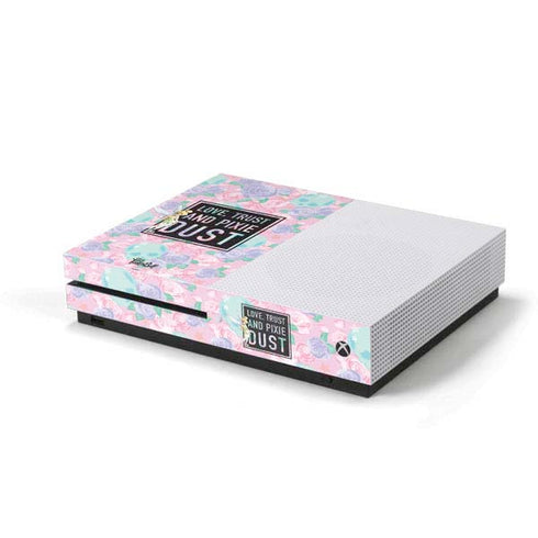 Disney Tinker Bell Love Trust and Pixie Dust Xbox One S Console Skin