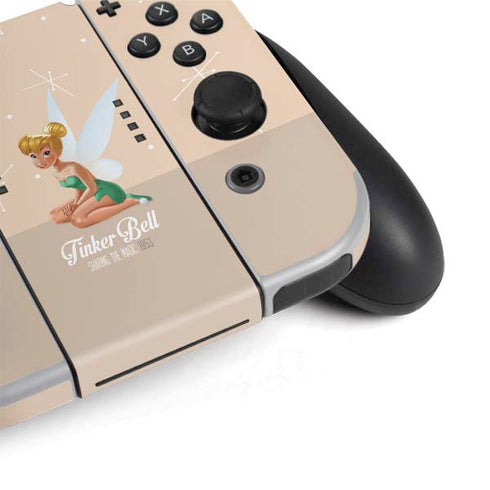 Disney Tinker Bell Sharing the Magic Art Nintendo Switch OLED (2021) Skin