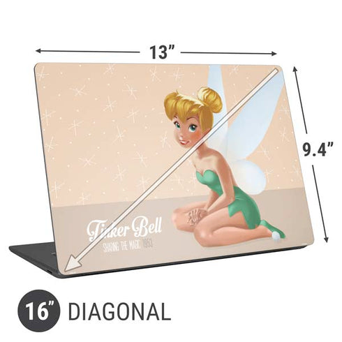 Disney Tinker Bell Sharing the Magic Art Universal Laptop 16in (13 x 9.4in) Skin