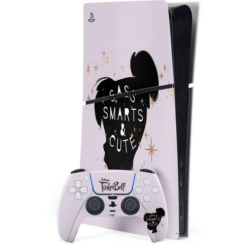 Disney Tinker Bell Sass Smarts and Cute PS5 Slim Digital Edition Console Skin