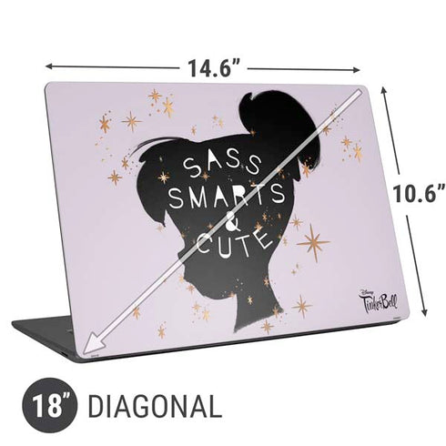Disney Tinker Bell Sass Smarts and Cute Universal Laptop 18in (14.6 x 10.6in) Skin