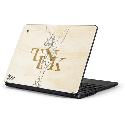 Disney Tinker Bell Tink Magic Pencil Art Samsung Chromebook Skin