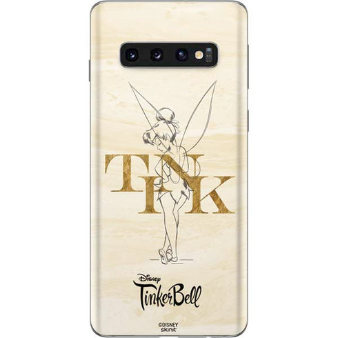 Disney Tinker Bell Tink Magic Pencil Art Galaxy S10 Skin