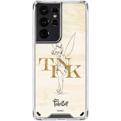 Disney Tinker Bell Tink Magic Pencil Art Galaxy S21 Ultra 5G Clear Case