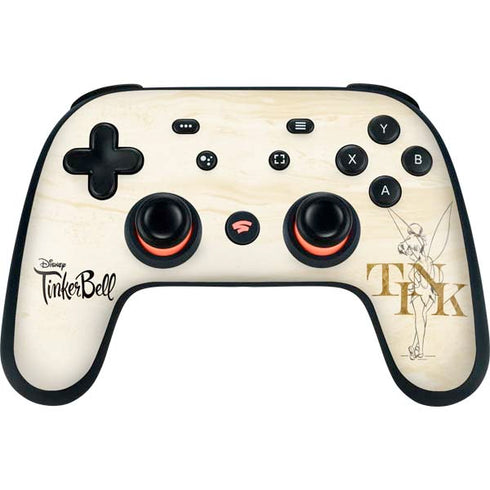 Disney Tinker Bell Tink Magic Pencil Art Google Stadia Controller Skin