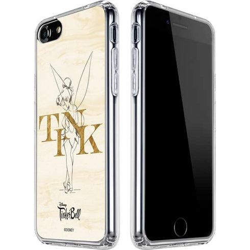 Disney Tinker Bell Tink Magic Pencil Art iPhone SE (2nd & 3rd Gen) Clear Case