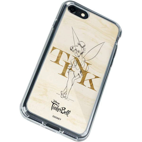 Disney Tinker Bell Tink Magic Pencil Art iPhone SE (2nd & 3rd Gen) Clear Case