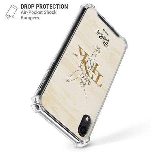 Disney Tinker Bell Tink Magic Pencil Art iPhone XR Clear Case
