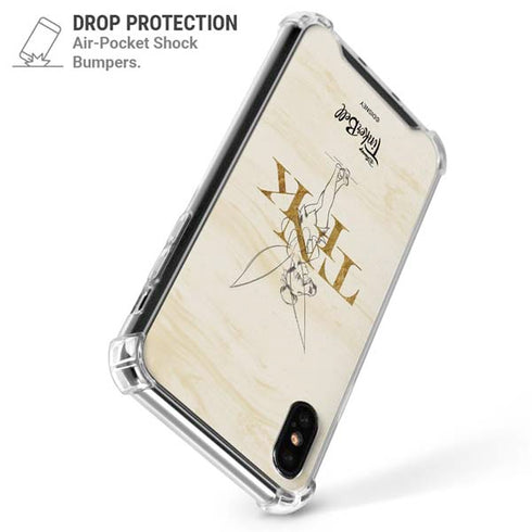 Disney Tinker Bell Tink Magic Pencil Art iPhone XS Max Clear Case