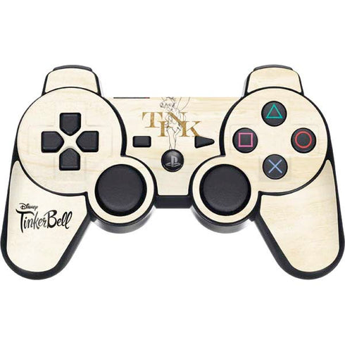 Disney Tinker Bell Tink Magic Pencil Art PS3 Dual Shock wireless controller Skin