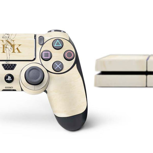 Disney Tinker Bell Tink Magic Pencil Art PS4 Console and Controller Bundle Skin