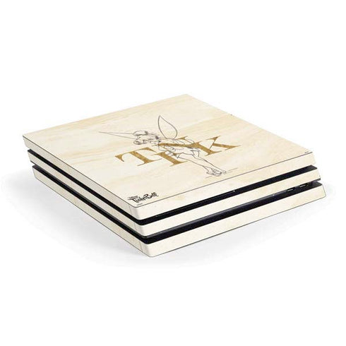 Disney Tinker Bell Tink Magic Pencil Art PS4 Pro Console Skin