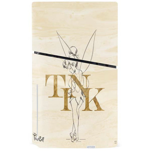 Disney Tinker Bell Tink Magic Pencil Art PS5 Slim Disk Bundle Skin