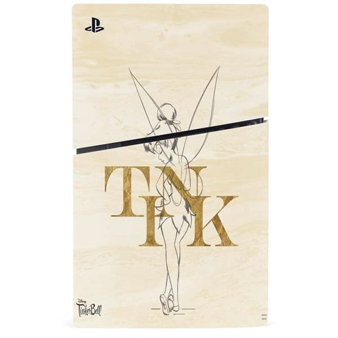 Disney Tinker Bell Tink Magic Pencil Art PS5 Slim Digital Edition Console Skin