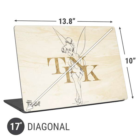 Disney Tinker Bell Tink Magic Pencil Art Universal Laptop 17in (13.8 x 10in) Skin
