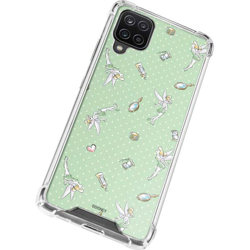 Disney Tinker Bell Trinkets Pattern Galaxy A12 Clear Case