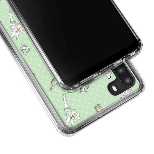 Disney Tinker Bell Trinkets Pattern Galaxy A21 Clear Case