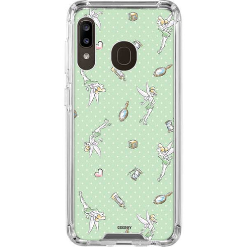 Disney Tinker Bell Trinkets Pattern Galaxy A30 Clear Case