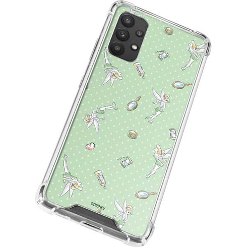 Disney Tinker Bell Trinkets Pattern Galaxy A32 5G Clear Case