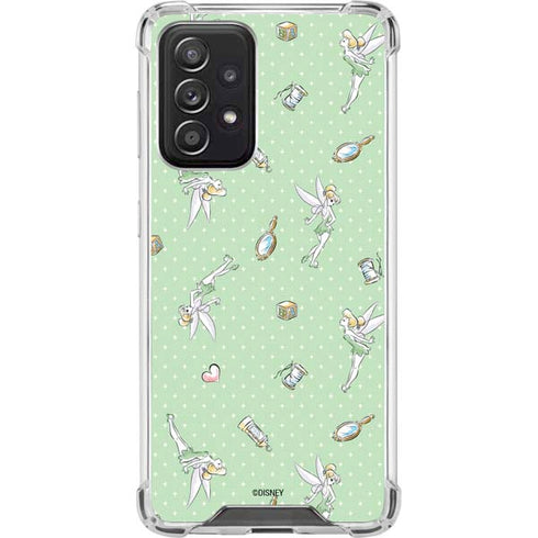 Disney Tinker Bell Trinkets Pattern Galaxy A52 5G Clear Case