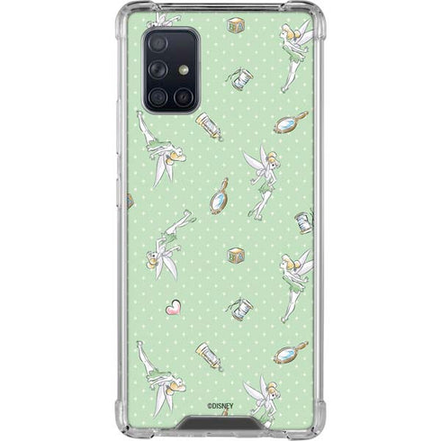 Disney Tinker Bell Trinkets Pattern Galaxy A71 5G Clear Case