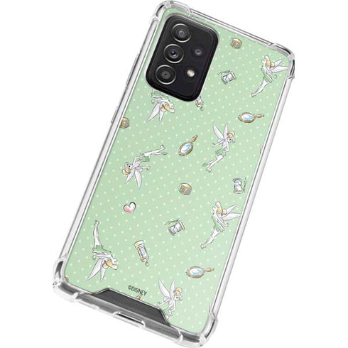 Disney Tinker Bell Trinkets Pattern Galaxy A72 5G Clear Case