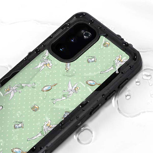 Disney Tinker Bell Trinkets Pattern Galaxy S20 Waterproof Case
