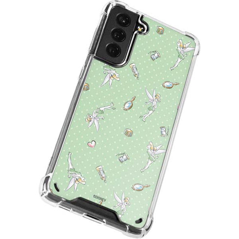 Disney Tinker Bell Trinkets Pattern Galaxy S21 Plus 5G Clear Case