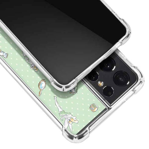 Disney Tinker Bell Trinkets Pattern Galaxy S21 Ultra 5G Clear Case