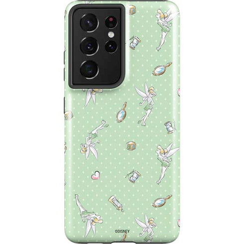 Disney Tinker Bell Trinkets Pattern Galaxy S21 Ultra 5G Pro Case