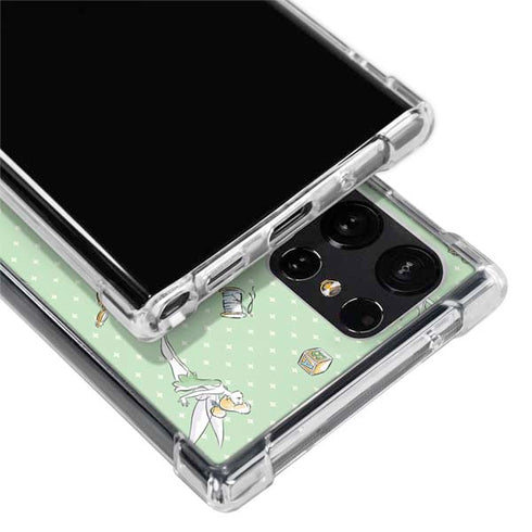 Disney Tinker Bell Trinkets Pattern Galaxy S22 Ultra Clear Case