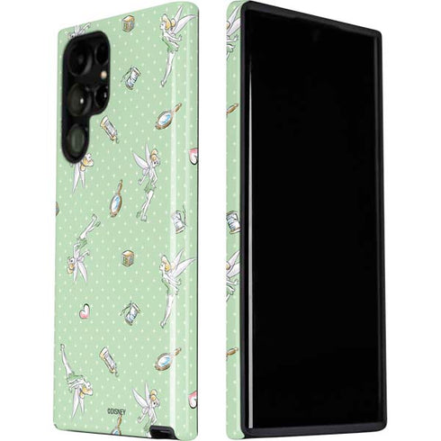 Disney Tinker Bell Trinkets Pattern Galaxy S22 Ultra Pro Case