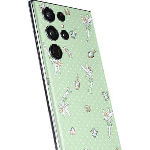 Disney Tinker Bell Trinkets Pattern Galaxy S22 Ultra Skin