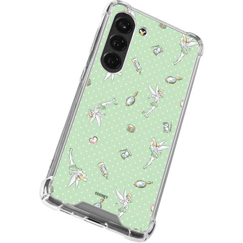 Disney Tinker Bell Trinkets Pattern Galaxy S23 Clear Case